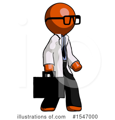 Royalty-Free (RF) Orange Design Mascot Clipart Illustration by Leo Blanchette - Stock Sample #1547000