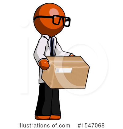 Royalty-Free (RF) Orange Design Mascot Clipart Illustration by Leo Blanchette - Stock Sample #1547068