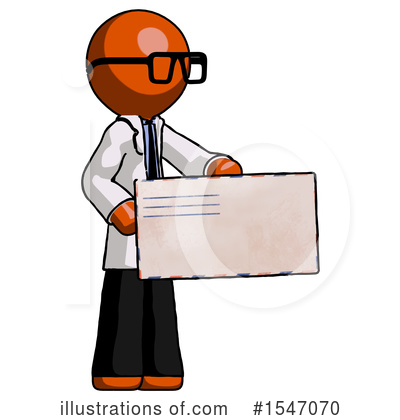 Royalty-Free (RF) Orange Design Mascot Clipart Illustration by Leo Blanchette - Stock Sample #1547070