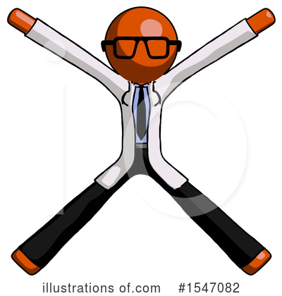 Royalty-Free (RF) Orange Design Mascot Clipart Illustration by Leo Blanchette - Stock Sample #1547082