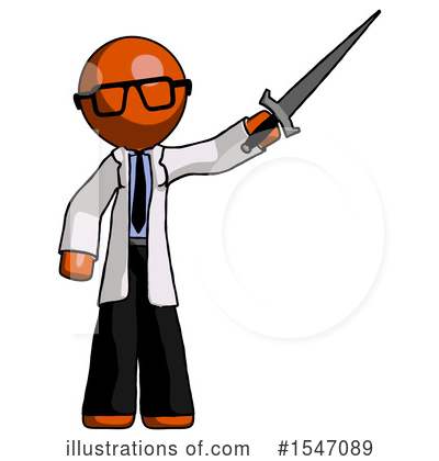 Royalty-Free (RF) Orange Design Mascot Clipart Illustration by Leo Blanchette - Stock Sample #1547089