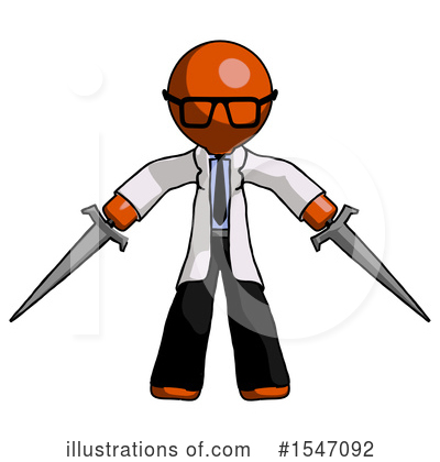 Royalty-Free (RF) Orange Design Mascot Clipart Illustration by Leo Blanchette - Stock Sample #1547092