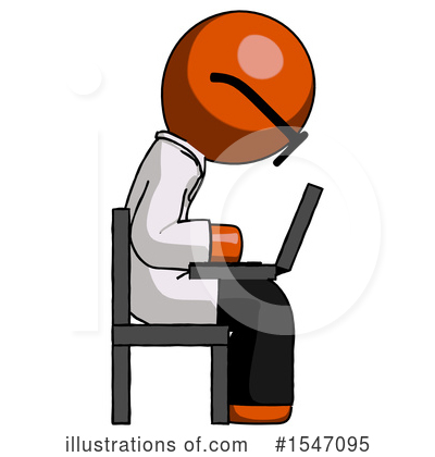 Royalty-Free (RF) Orange Design Mascot Clipart Illustration by Leo Blanchette - Stock Sample #1547095