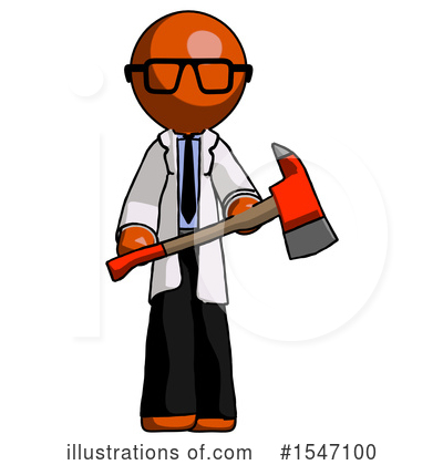 Royalty-Free (RF) Orange Design Mascot Clipart Illustration by Leo Blanchette - Stock Sample #1547100