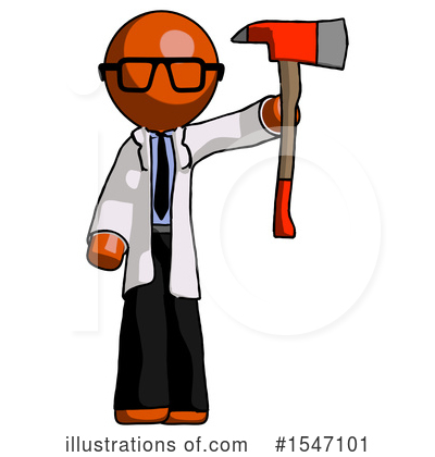 Royalty-Free (RF) Orange Design Mascot Clipart Illustration by Leo Blanchette - Stock Sample #1547101