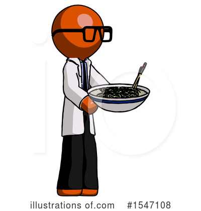 Royalty-Free (RF) Orange Design Mascot Clipart Illustration by Leo Blanchette - Stock Sample #1547108