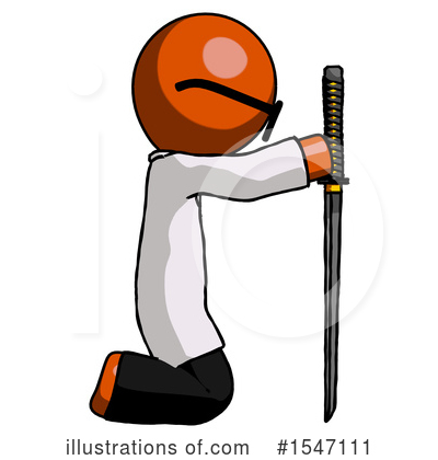 Royalty-Free (RF) Orange Design Mascot Clipart Illustration by Leo Blanchette - Stock Sample #1547111
