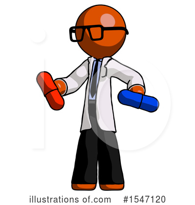 Royalty-Free (RF) Orange Design Mascot Clipart Illustration by Leo Blanchette - Stock Sample #1547120