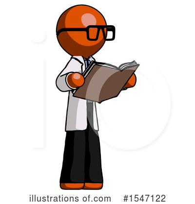 Royalty-Free (RF) Orange Design Mascot Clipart Illustration by Leo Blanchette - Stock Sample #1547122