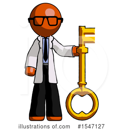 Royalty-Free (RF) Orange Design Mascot Clipart Illustration by Leo Blanchette - Stock Sample #1547127