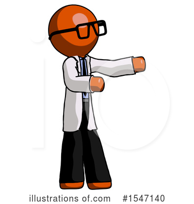 Royalty-Free (RF) Orange Design Mascot Clipart Illustration by Leo Blanchette - Stock Sample #1547140