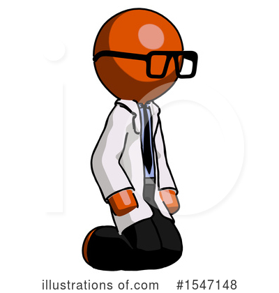 Royalty-Free (RF) Orange Design Mascot Clipart Illustration by Leo Blanchette - Stock Sample #1547148