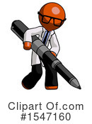 Orange Design Mascot Clipart #1547160 by Leo Blanchette