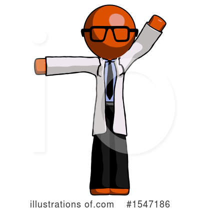 Royalty-Free (RF) Orange Design Mascot Clipart Illustration by Leo Blanchette - Stock Sample #1547186
