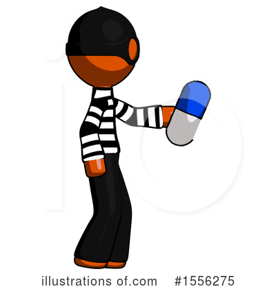 Royalty-Free (RF) Orange Design Mascot Clipart Illustration by Leo Blanchette - Stock Sample #1556275
