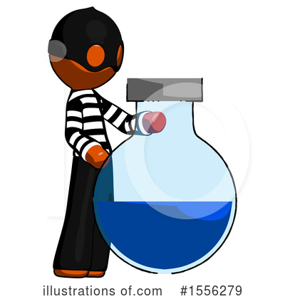 Royalty-Free (RF) Orange Design Mascot Clipart Illustration by Leo Blanchette - Stock Sample #1556279