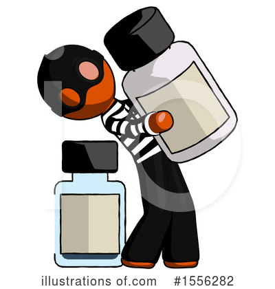 Royalty-Free (RF) Orange Design Mascot Clipart Illustration by Leo Blanchette - Stock Sample #1556282