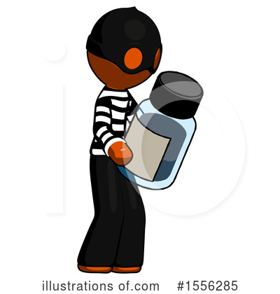 Royalty-Free (RF) Orange Design Mascot Clipart Illustration by Leo Blanchette - Stock Sample #1556285