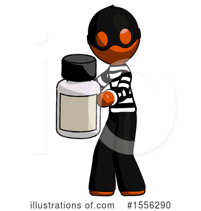 Royalty-Free (RF) Orange Design Mascot Clipart Illustration by Leo Blanchette - Stock Sample #1556290
