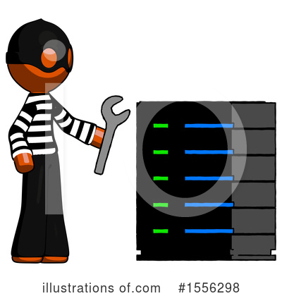 Royalty-Free (RF) Orange Design Mascot Clipart Illustration by Leo Blanchette - Stock Sample #1556298