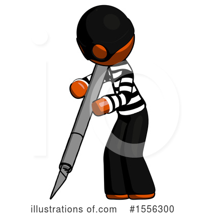 Royalty-Free (RF) Orange Design Mascot Clipart Illustration by Leo Blanchette - Stock Sample #1556300