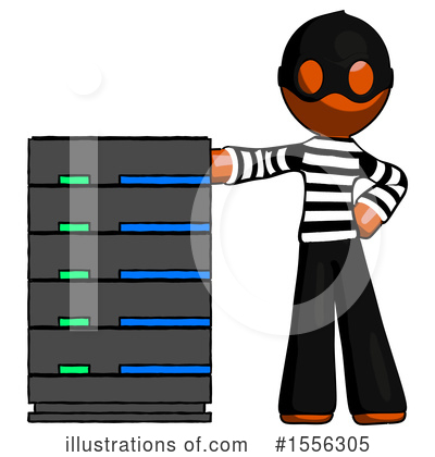 Royalty-Free (RF) Orange Design Mascot Clipart Illustration by Leo Blanchette - Stock Sample #1556305
