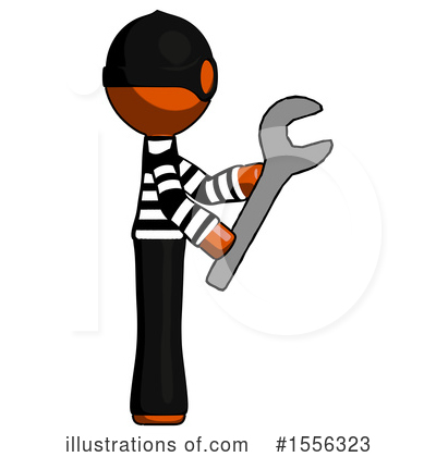 Royalty-Free (RF) Orange Design Mascot Clipart Illustration by Leo Blanchette - Stock Sample #1556323