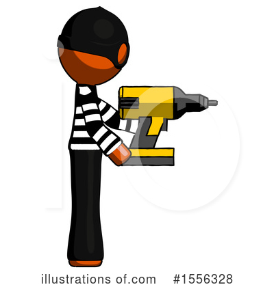 Royalty-Free (RF) Orange Design Mascot Clipart Illustration by Leo Blanchette - Stock Sample #1556328