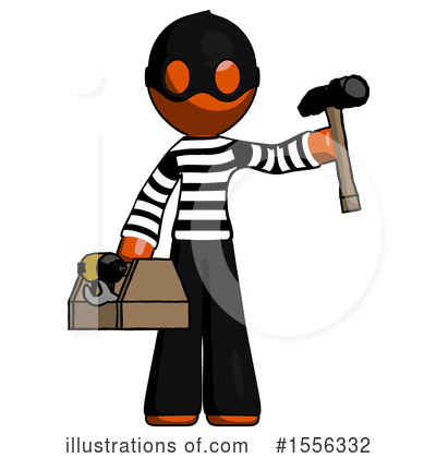 Royalty-Free (RF) Orange Design Mascot Clipart Illustration by Leo Blanchette - Stock Sample #1556332