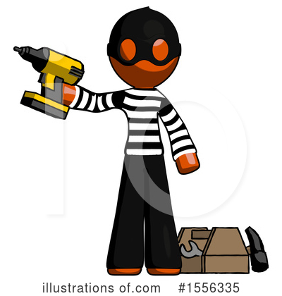 Royalty-Free (RF) Orange Design Mascot Clipart Illustration by Leo Blanchette - Stock Sample #1556335