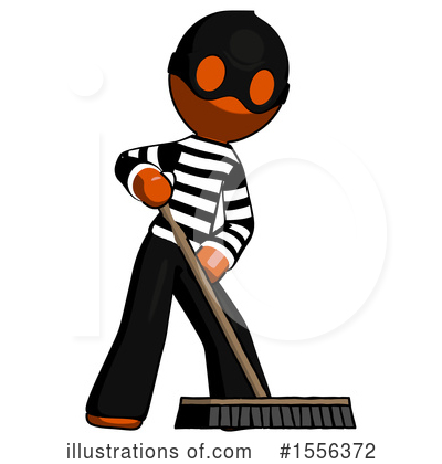 Royalty-Free (RF) Orange Design Mascot Clipart Illustration by Leo Blanchette - Stock Sample #1556372
