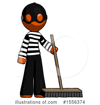 Royalty-Free (RF) Orange Design Mascot Clipart Illustration by Leo Blanchette - Stock Sample #1556374