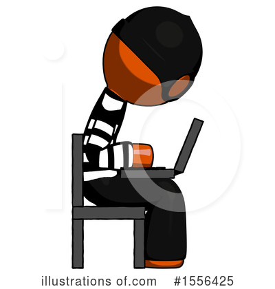 Royalty-Free (RF) Orange Design Mascot Clipart Illustration by Leo Blanchette - Stock Sample #1556425
