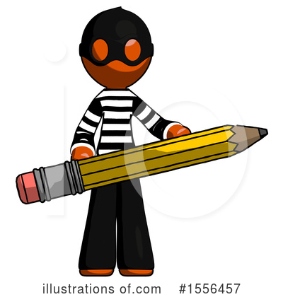 Royalty-Free (RF) Orange Design Mascot Clipart Illustration by Leo Blanchette - Stock Sample #1556457