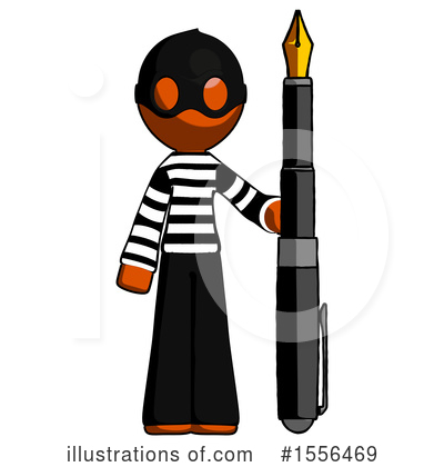 Royalty-Free (RF) Orange Design Mascot Clipart Illustration by Leo Blanchette - Stock Sample #1556469
