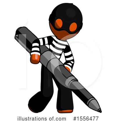 Royalty-Free (RF) Orange Design Mascot Clipart Illustration by Leo Blanchette - Stock Sample #1556477