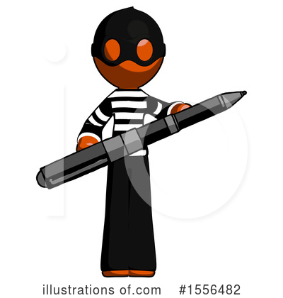 Royalty-Free (RF) Orange Design Mascot Clipart Illustration by Leo Blanchette - Stock Sample #1556482