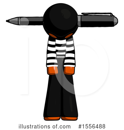 Royalty-Free (RF) Orange Design Mascot Clipart Illustration by Leo Blanchette - Stock Sample #1556488