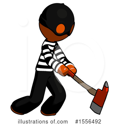 Royalty-Free (RF) Orange Design Mascot Clipart Illustration by Leo Blanchette - Stock Sample #1556492