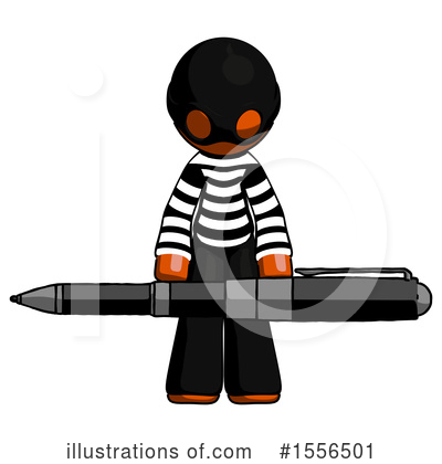 Royalty-Free (RF) Orange Design Mascot Clipart Illustration by Leo Blanchette - Stock Sample #1556501