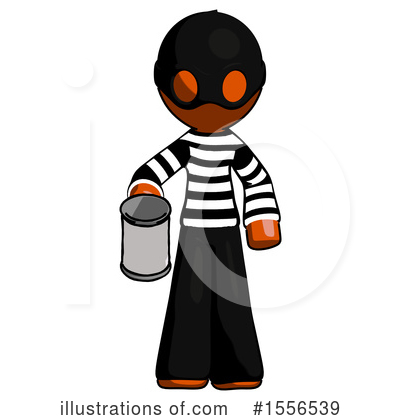 Royalty-Free (RF) Orange Design Mascot Clipart Illustration by Leo Blanchette - Stock Sample #1556539