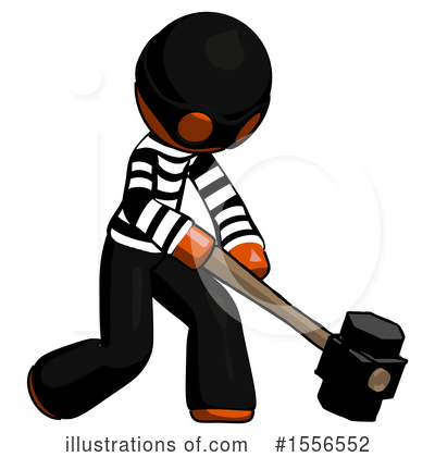 Royalty-Free (RF) Orange Design Mascot Clipart Illustration by Leo Blanchette - Stock Sample #1556552