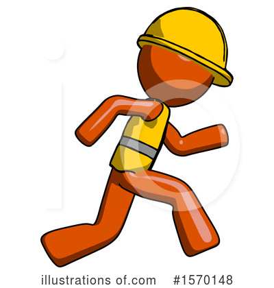 Royalty-Free (RF) Orange Design Mascot Clipart Illustration by Leo Blanchette - Stock Sample #1570148