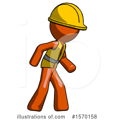 Royalty-Free (RF) Orange Design Mascot Clipart Illustration by Leo Blanchette - Stock Sample #1570158