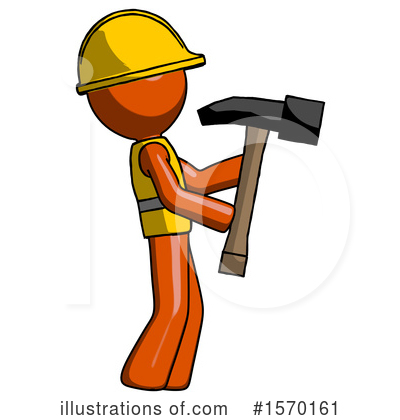 Royalty-Free (RF) Orange Design Mascot Clipart Illustration by Leo Blanchette - Stock Sample #1570161