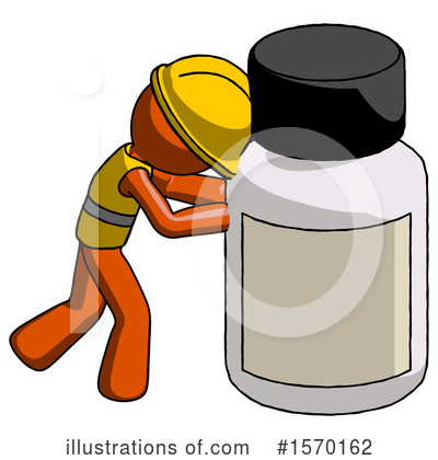 Royalty-Free (RF) Orange Design Mascot Clipart Illustration by Leo Blanchette - Stock Sample #1570162