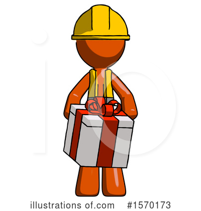 Royalty-Free (RF) Orange Design Mascot Clipart Illustration by Leo Blanchette - Stock Sample #1570173