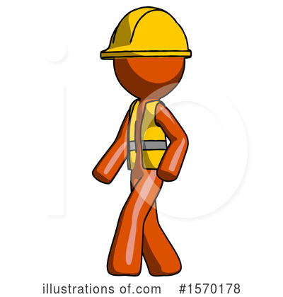 Royalty-Free (RF) Orange Design Mascot Clipart Illustration by Leo Blanchette - Stock Sample #1570178