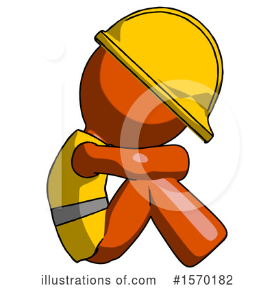 Royalty-Free (RF) Orange Design Mascot Clipart Illustration by Leo Blanchette - Stock Sample #1570182