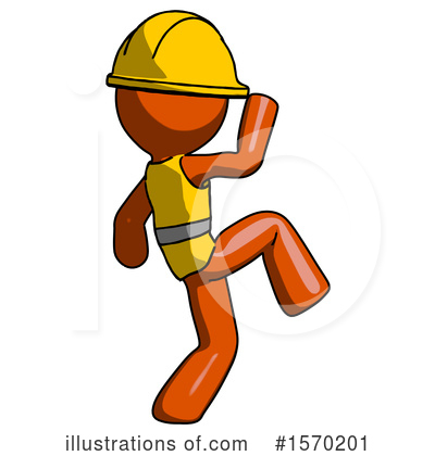 Royalty-Free (RF) Orange Design Mascot Clipart Illustration by Leo Blanchette - Stock Sample #1570201